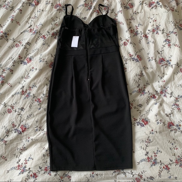 Charlotte Russe Masquerade Mesh Slit Mini Dress - Picture 3 of 5